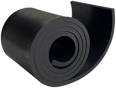 Thick Neoprene Rubber Strips 1/4 (.25)" Thick X 4" Wide X 3.3'Long, Solid Rubber Strips for Crafts, Flooring