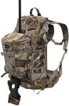 MDSTOP Hunting Backpack, Hunting Pack with Bow and Rifle Holder, Large Capacity Hunting Daypack for Hunting Camping Hiking