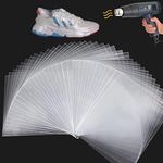 Shrink Wrap Bags, 300Pcs 8x12 Inch Clear PVC Heat Shrink Wrap for Shoes, Bath Bombs, Film DVD/CD, Giftware, Candles, Jars, Homemade DIY Projects