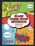 Blank Comic Book Notebook For Kids 