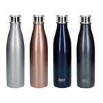 Built Perfect Seal Leakproof Large Water Bottle/Thermal Flask Stainless Steel, 740 ml, Midnight Blue