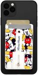 iJoy Disney Phone Wallet Stick On- Cell Phone Wallet Card Holder Stick On- Adhesive iPhone Holder Grip with Built in Finger Strap- Doubles as a Kick Stand for Your Phone (Mickey Thumbs Up)