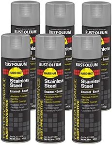 Rust-Oleum V2119838 High Performance V2100 System Rust Preventive Enamel Spray Paint, 20 fl. oz. container, 15 oz. fill,, Stainless Steel, 6-Pack