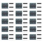 Haisheng 15PCS 3.3V to 5V Converter 4 Channels - Level Converter Bi-Directional Shifter Module Logic Level Converter 3.3V to 5V with 30PCS 6Pin Header for Arduino