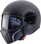 Caberg Ghost fluorescent fibreglass jet helmet, matt black S black matt