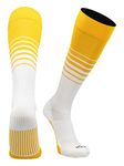 TCK Sports Elite Breaker Soccer Socks (Gold/White, Large)