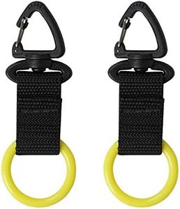 JUSTOOP Scuba Octopus Mouthpiece Holder,Silicone Octopus Holder for Scuba Diving 0cto Mouthpiece Keeper for 2nd Stage Regulator Octopus Retainer with Spring Clip,2 PCS,Yellow