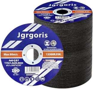 Jgrgoris 150 Pack Cut-Off Wheels, 4-1/2" x .045" x 7/8" Reinforced Cutting Discs for Metal & Stainless Steel, Durable Wheels for Angle Grinders