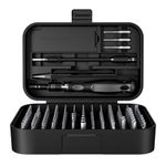 Precision Screwdriver Set, SOONAN 130 in 1 Tool Kit with 120 Bits Magnetic Screwdriver Set & 10-bit Tool Set Handy Repair Tool for Computer Phone Watch Camera Laptop (130, Black)