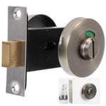 OSALADI Bathroom Indicator Lock Bathroom Stall Lock Shower Doors Occupied Door Lock Commercial Door Lock Keyless Door Knob Commercial Door Handle Barn Door Locks for Bathroom Toilet Locks