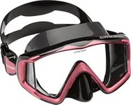 Cressi Liberty Triside Spe Diving Mask, Black/Black/Pink