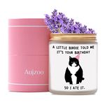 Aujzoo Birthday Gifts for Women Candle - Unique Gift for Her, Friends, Sister,Mum-Candle Gift idea for Bestie Coworker Classmate Boss Presents-Lavender Candles(7oz)