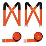 DZOMK Moving Straps,2-Person Lifting and Moving System Shoulder Belt for Carry Heavy Furniture, Appliances, Furniture, Mattresses or Heavy Objects up to 800 Pounds (Orange)