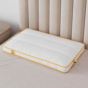SleepyCat Slim Pillow with Microfiber, Designed for Neck and Spine Alignment | Ideal for Minimal Elevation | Luxe Microfibre Pillow | Machine Washable |1-Piece, Standard Size, 26x16 inches