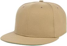 Lids Blank Full Court w/Colored Under Visor Fitted Cap Khaki/Green