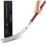 Japanese Hand Saw 10.4 Inch, Double Edge Progressive 7-10/17 TPI Flush Cut Saw, Detachable & Flexible SK5 Blade Wood Saw for Hardwood & Softwood Cross-Cut, Rip-Cut, Pull Saw for Woodworking Tools