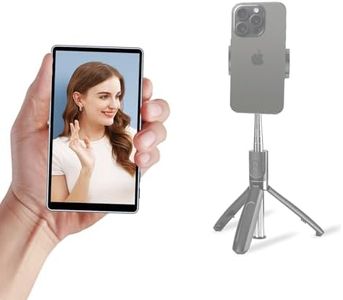 Shimbol Back Camera Monitor iPhone 5" FHD Touch Selfie Screen for Vlogging iPhone with 164FT Range Wireless Rear Camera Vlog Display Monitor Ideal for YouTube and TikTok Live Streaming