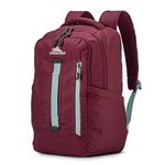 High Sierra Everyday Backpack with Device Sleeve and Adjustable Straps, Maroon, 18 x 12.01 x 7 inches, Everyday Backpack