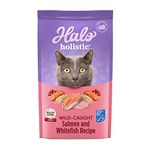 Halo Holistic Dry Cat Food, Wild Salmon and Whitefish, 3 LB Bag of Natural Cat Food