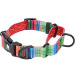 Leashboss Martingale Collar for Dogs | Reflective Nylon Dog Collar for Large Dogs, Medium and Small Dogs | No Pull Pet Training Collar Small | Quick Release Buckle, Adjustable Pet Collar