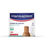 Hansaplast Corn Plaster Strips, Corn Removal Plaster for foot | 4 strips in each pack, (size: 76 X 28 mm)