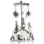 Snowflake Spinning Candle Holder Scandinavian Design