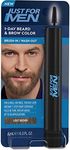 Just for Men 1-Day Beard & Brow Color, Temporary Color for Beard and Eyebrows, For a Fuller, Well-Defined Look, Up to 30 Applications, Light Brown