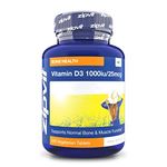 Vitamin D 1000iu 240 Micro Tablets. High Absorption Cholecalciferol D3. Maintains Bone and Muscle Function. Supports The Immune System.