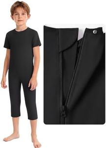Anti-Removal Adaptive Bodysuit, Back-Zip One-Piece Care Jumpsuit, Tear-Resistant & Soft Stretch Fabric for Daily Support (Purple, 7-8)