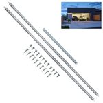 16FT Garage Door Hurricane Brace Kit ,16 Foot Garage Door Strut Reinforcement, 16' Garage Door Top Brace Bracket Kit, 16 FT Garage Door Hurricane Support Bracket, Garage Door Strut 16 Foot