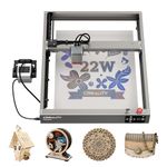 Creality Falcon2 Upgraded Laser Engraver, 22W Output Power DIY Laser Cutter with New Integrated Air Assist, 25000mm/min Higher Accuracy Laser Engraving for Wood Metal Acrylic Stainless Steel