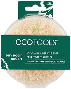 EcoTools Dry Body Brush, Cruelty-Free Bristles Exfoliate & Smooth Skin, Dry Brushing Removes Dry Skin, May Help Improve Circulation & Skin Tone, Eco-Friendly Skincare Tool, Vegan, 1 Count