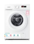 COMFEE' Freestanding Washing Machine,9KG Load,1400RPM,Steam Wash,Quick Wash,BLDC Durable Inverter Motor,White-CFE12EW90/W