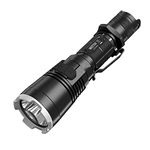 NiteCore MH27UV 1000 Lumens USB Rechargeable LED Flashlight w/ Red, Blue, and UltraViolet Lights plus a Nitecore Brand 18650 Battery, 2x CR123A Batteries, and Battery Organizer