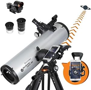 CELESTRON StarSense Explorer DX 130AZ Smartphone App-Enabled Telescope – Works with StarSense App to Help You Find Stars, Planets & More – 130mm Newtonian Reflector – iPhone/Android Compatible