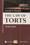 The Law Of Torts By Ratanlal & Dhirajlal � 29th Edition 2023 [Paperback] Ratanlal & Dhirajlal