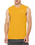 DEMOZU Men's Sleeveless Workout Shirt Swim Beach Pool Tank Top Big and Tall Quick Dry Swimming Athletic Gym Muscle Tank, Neon Yellow, 3XL