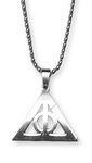 RVM Jewels Deathly Hallows Pendant Necklace Flat Accessories for Women Boys and Girls Silver