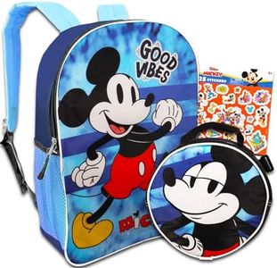 Mickey Mouse Backpack School Supplies Bundle ~ Mickey Lunch Box And Backpack Set With Mickey Mouse Stickers And Tattoos (Mickey School Supplies)