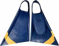 Stealth S2 Pinnacle Floating Swim Fins Training Fins Diving Fins Choose Color and Size (Navy/Sun Gold, 5.5-7.5 (Med-Small))