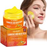 Turmeric Kojic Acid Cleansing Pads: Kojic Acid and Turmeric Cleansing Pads for Face – Turmeric Face Scrub Pads for Cleansing, Exfoliating, and Glowing Skin, 50 Pads