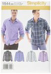 Simplicity Patterns Pattern 1544 Men's Shirt with Fabric Variations Sizes 44-52 Chest
