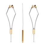 HERCULES Fly Tying Tools, Fly Tying Kit with Bobbin Thread Holder, Wire Threader, Knot Whip Finisher, Hackle Plier, Bodkin, Fly Fishing Lure Making Accessories (2pcs Bobbin + 1pcs Threader)