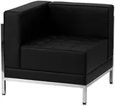 Flash Furniture Hercules Imagination Series Contemporary Black LeatherSoft Chair with Encasing Frame