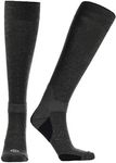 Doctor's Choice Men's Compression Socks, Over-the-Calf, 10-20 mmHg, For Support & Recovery, Seamless Toe, Non-Binding Top (Charcoal, X-Large)