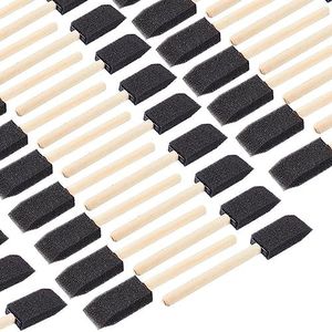 120 Pack Foam Paint Brushes - Bulk 1 Inch Sponge Paint Brush for Acrylic, Watercolor, Staining, Varnishing, Mod Podge