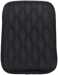 TRUE LINE Automotive Size 11 1/2'' X 8 1/4'' Soft Leather Car Center Console Armrest Elbow Cushion Comfort Pillow Pad (Black)