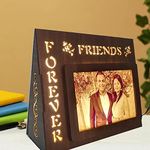 MyGiftyShop Customized Friends Forever LED Photo Table Lamp | Best Birthday Friendship day Gift | For Husband wife friends sister brother