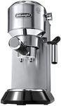 De'Longhi Dedica EC680 15 Bar Stainless Steel Slim Espresso and Cappuccino Machine with Advanced Cappuccino System, in Stainless Steel