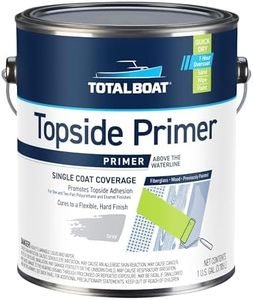 TotalBoat Marine Topside Boat Paint Primer for Fiberglass and Wood (Gray), 1 Gallon (Pack of 1)